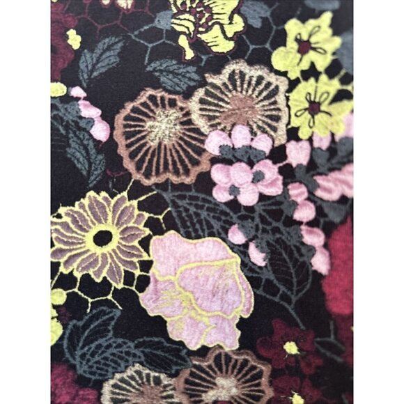 Lululemon Wunder Under Hi-Rise 19" Crop Tight Fluorolace Black Floral Size 4 - Picture 3 of 8